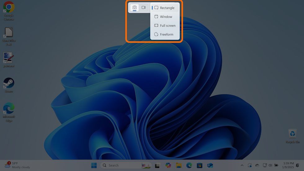 Take Screenshot on Windows 11 - Snipping Tool - Rectangle, Window, Full Screen, Freeform